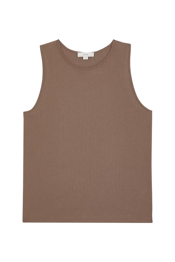 Ribbed Pima Cotton Shell Top