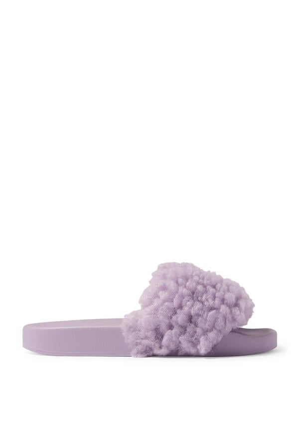 Meena Eagle Quilted Slide Sandals