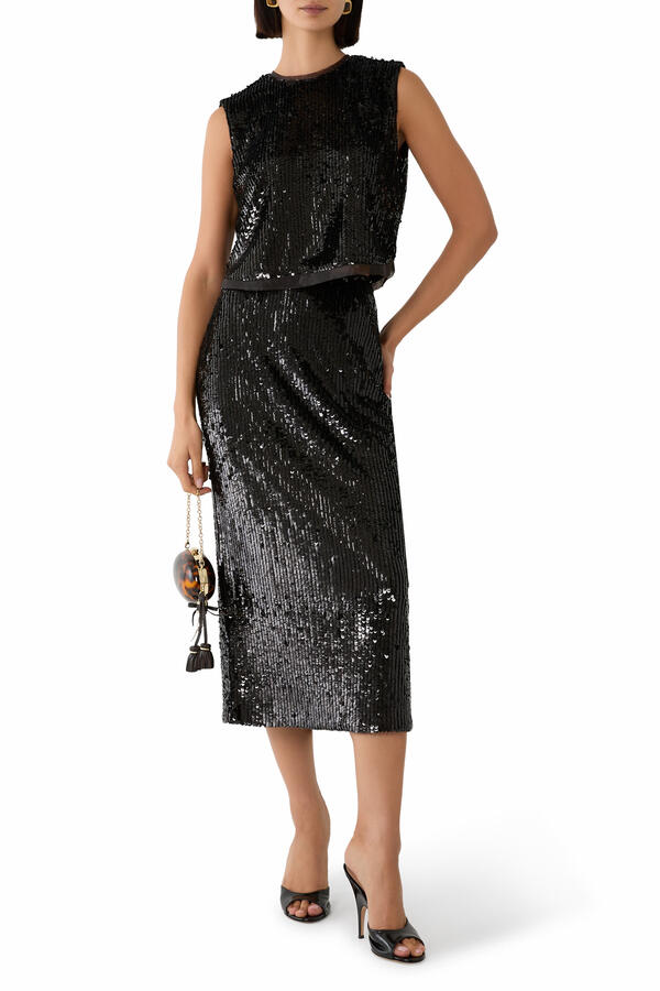 Nikki Embellished Midi Skirt