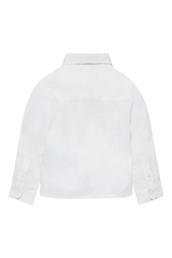 Kids Embroidered Eagle Linen Shirt