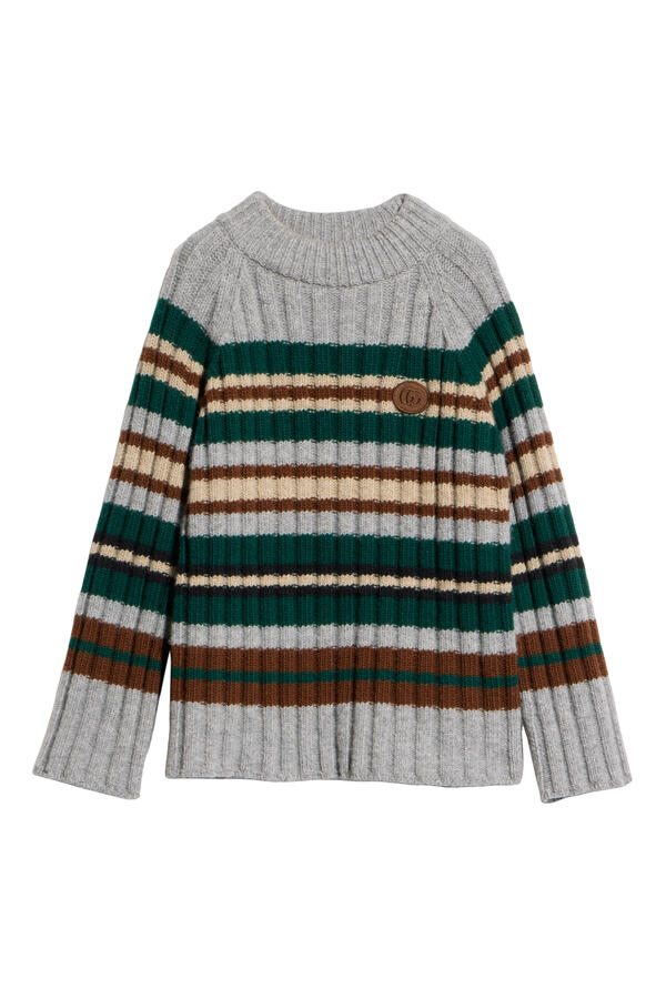 Kids Logo Stripes Knit Top