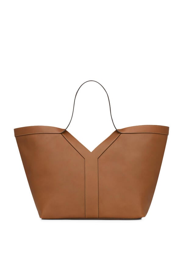 Leather Y Tote