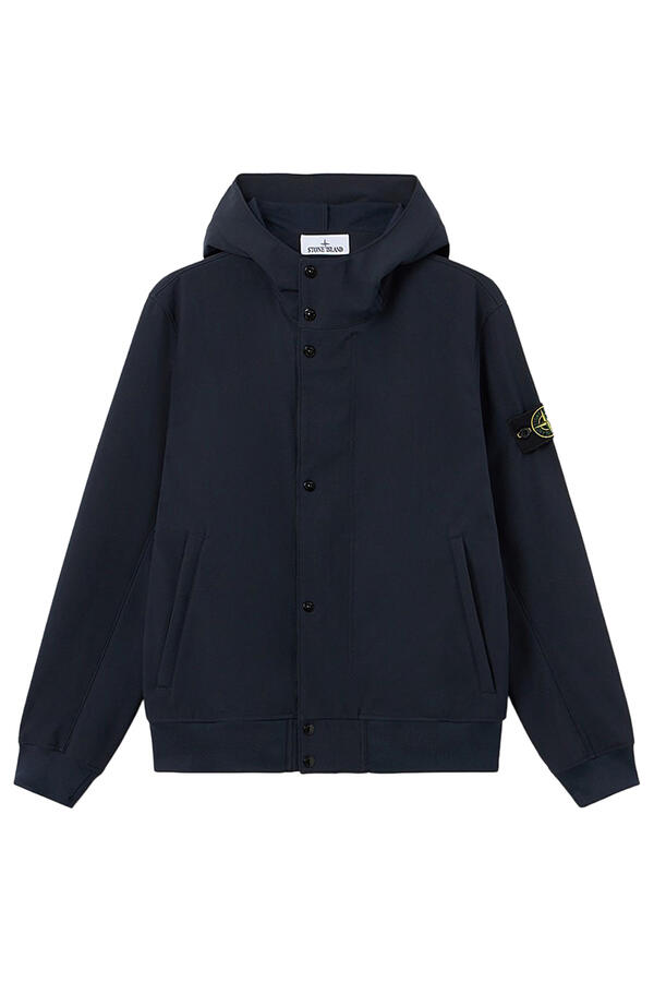 Logo Patch Hooded Jacket