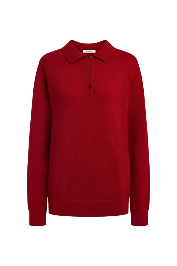 Wool-Cashmere Polo Jumper
