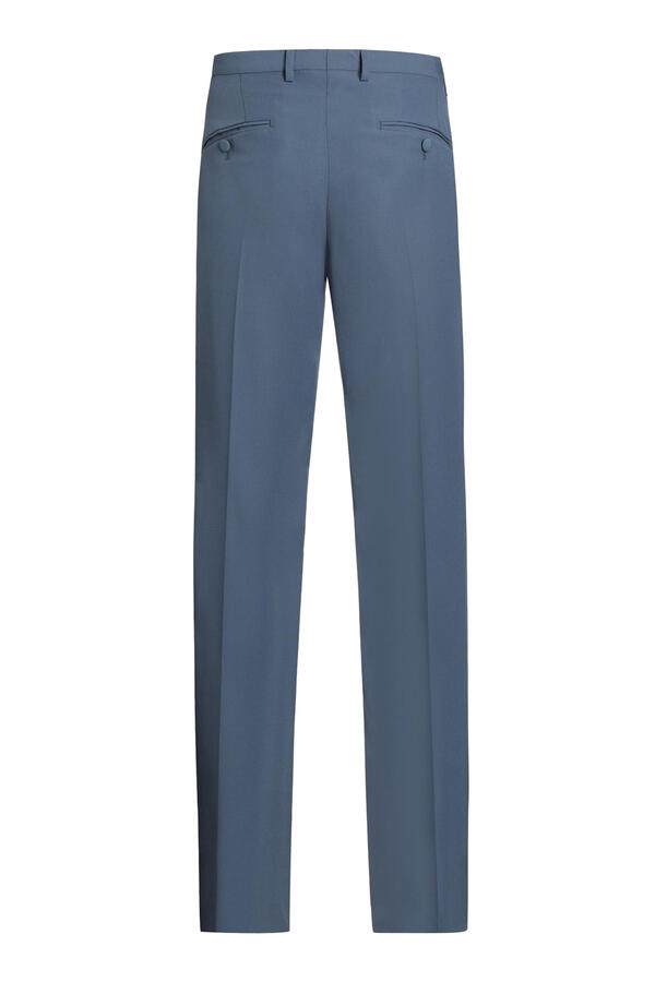Wool Poplin Trousers