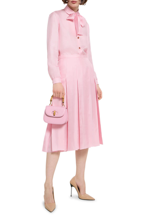 Pleated Midi Skirt