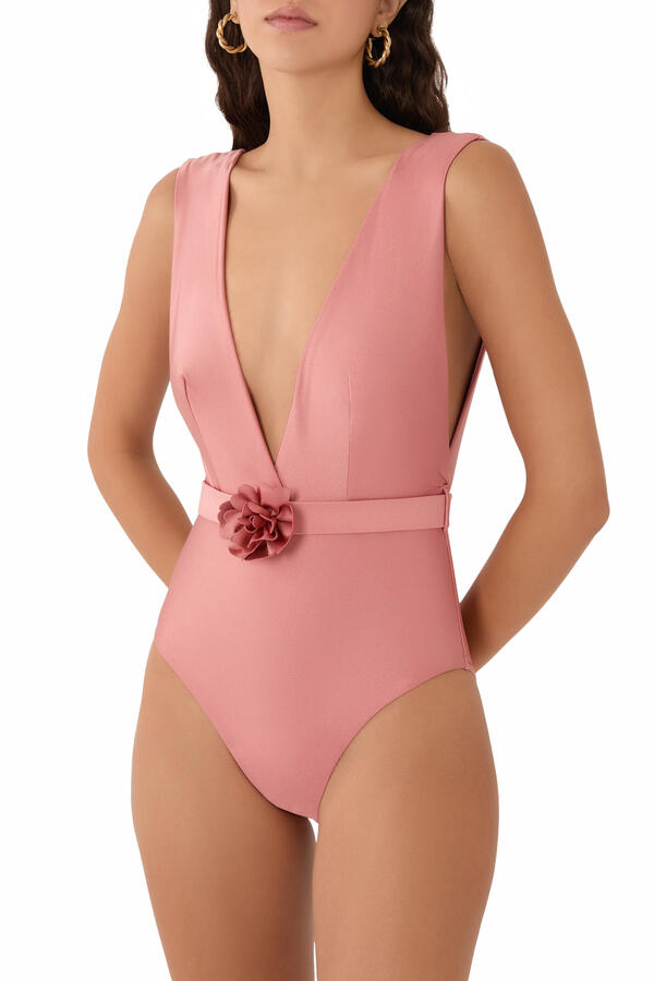 Lucky Plunge Flower One-Piece Swimsuit