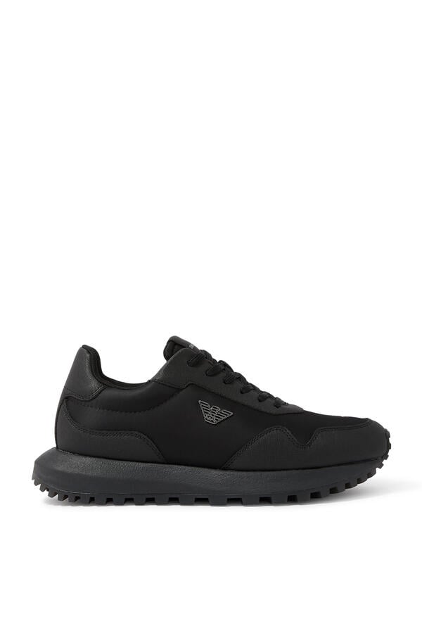 ASV Recycled Nylon Sneakers with Regenerated Saffiano Details
