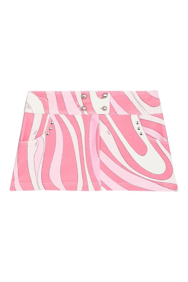 Marmo Print Mini Skirt