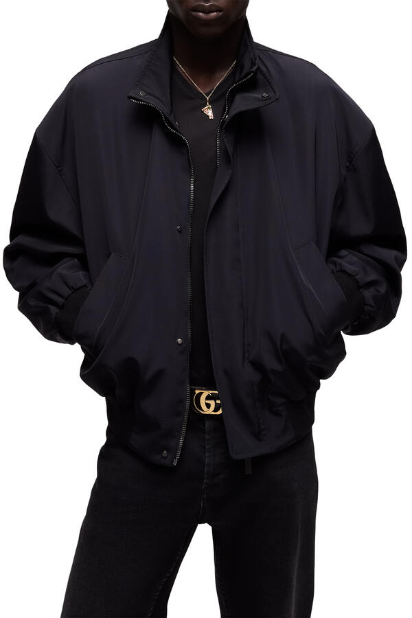 Light Cotton Acetate Faille Zip Jacket