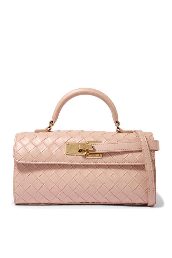Keyla Weave Texture Top Handle Bag