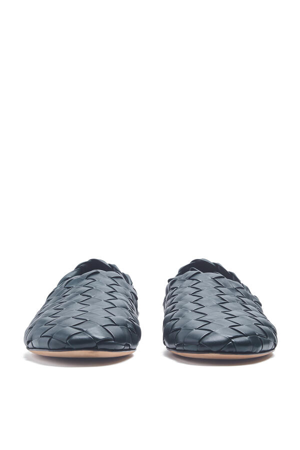 Intrecciato Leather Loafers