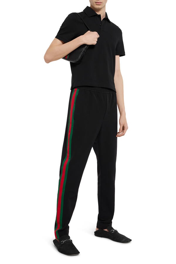 Cotton Piqué Polo Shirt with Embroidery