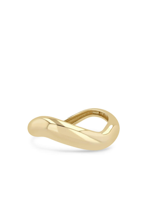 Wave Ring, 14K Yellow Gold