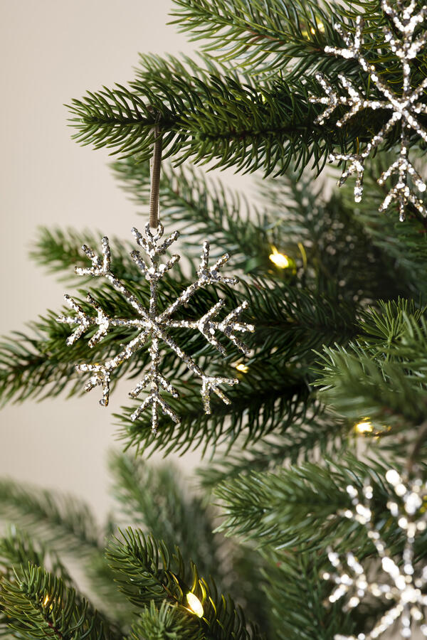 Glitter Snowflake Decoration Ornament