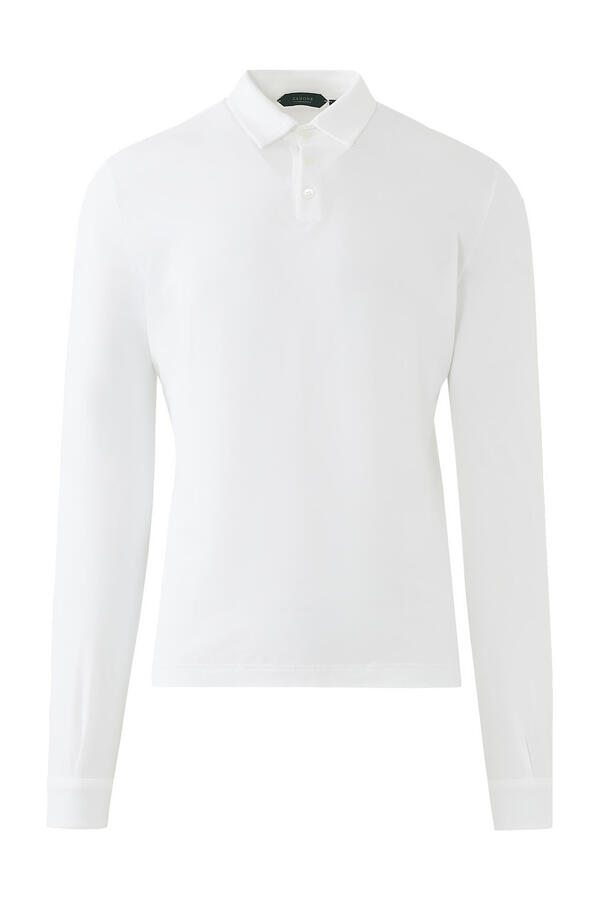 Zanone Long-Sleeve Polo Shirt