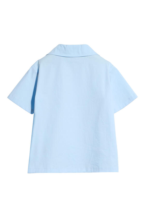 Kids Stretch Cotton Poplin Shirt