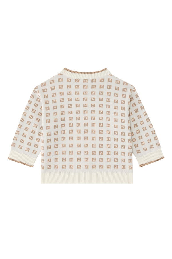 Kids All-Over Logo Cardigan