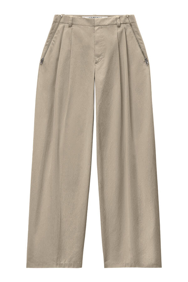 Side-Zip Tailored Pants