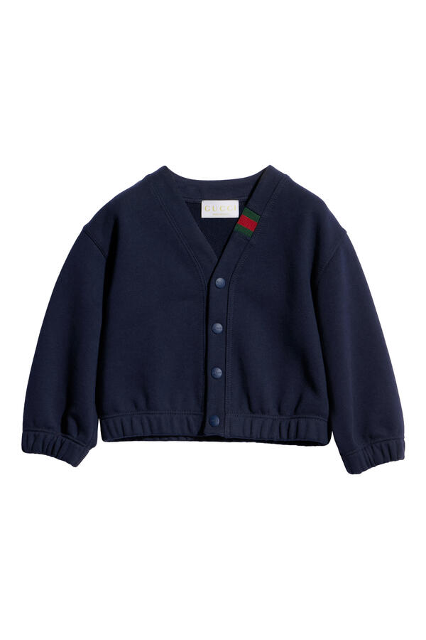 Kids  Felted Cotton Jersey Cardigan