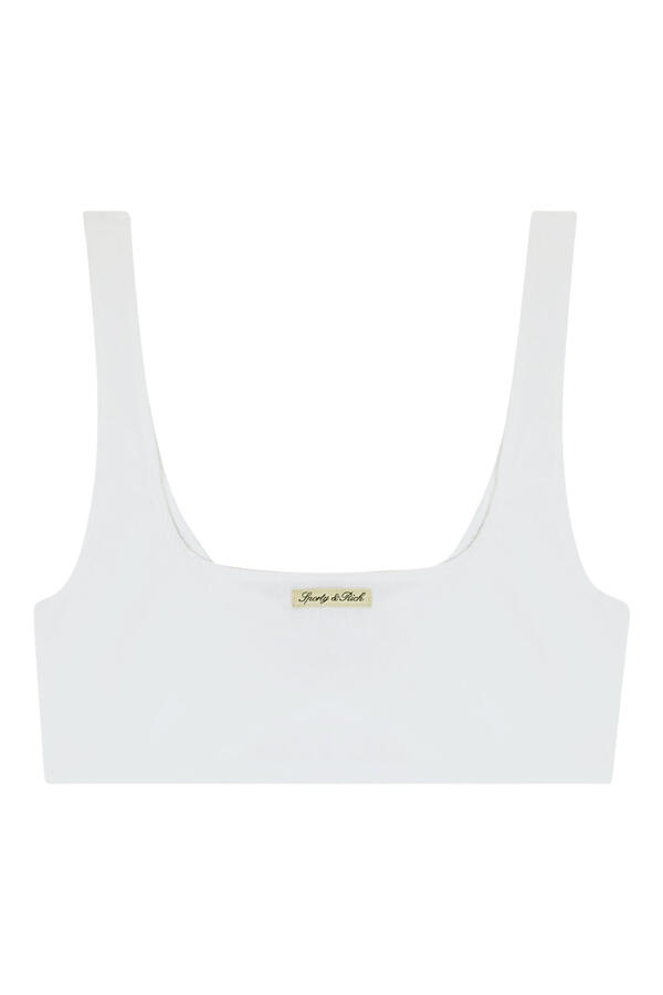 Signature Logo Ribbed Bralette