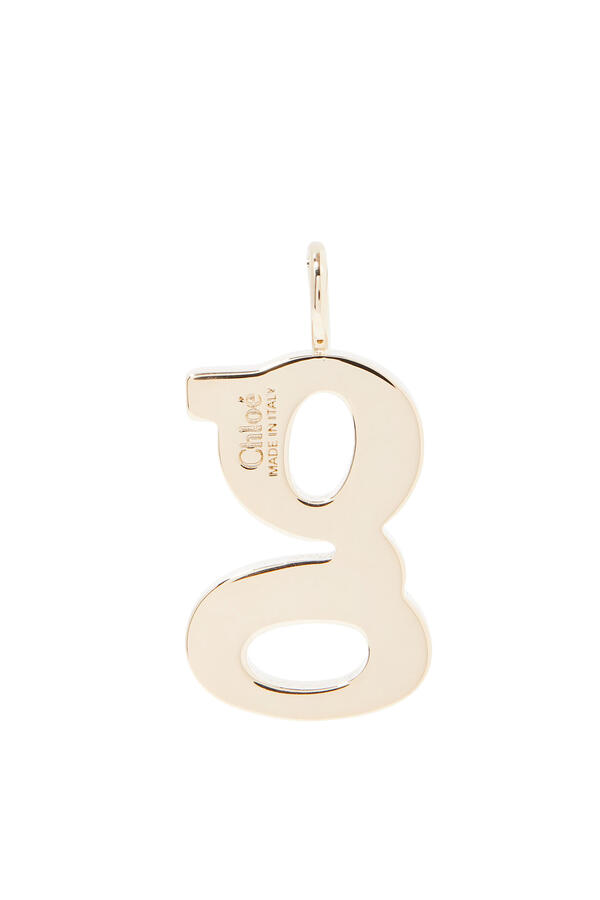 G Alphabet Charm, Brass