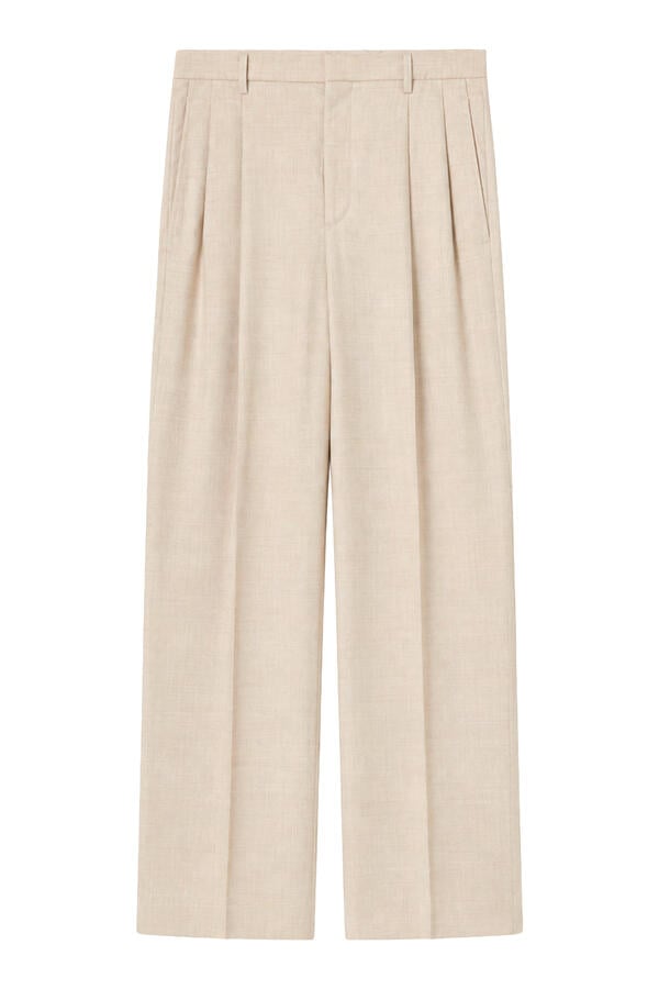 Super Light Wool Two-Tuck Slacks