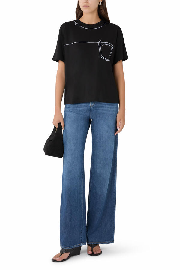 Logo Pocket Outline T-Shirt