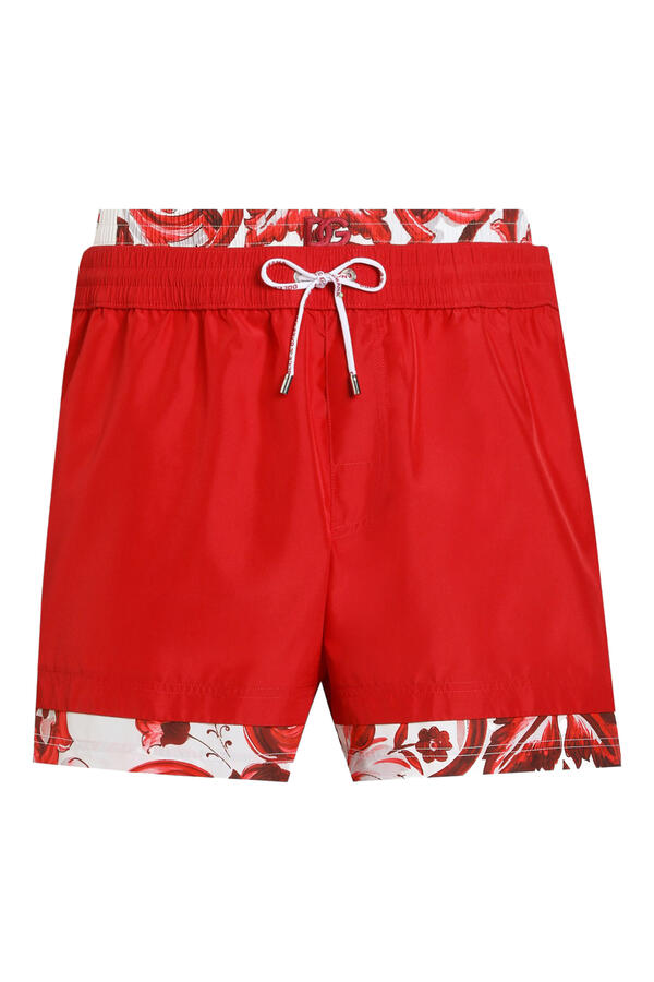 Majolica-Print Medium Swim Boxer Shorts