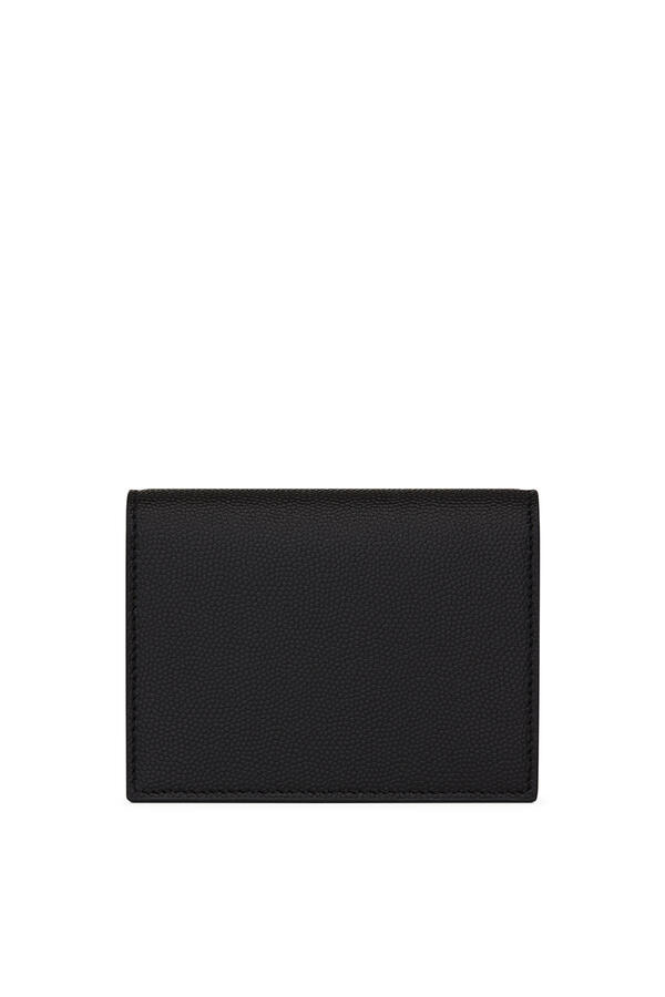 Uptown Business-Card Case in Grain De Poudre Leather 