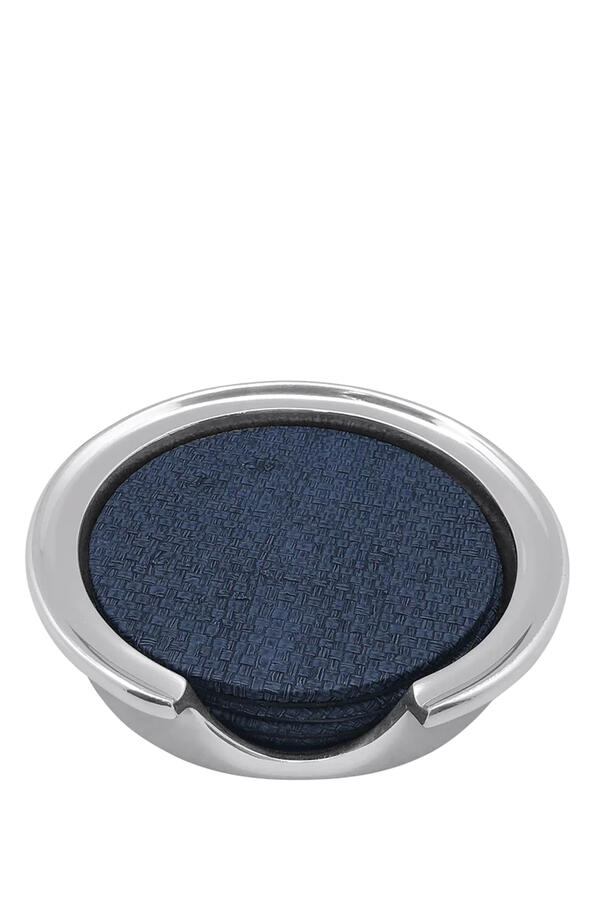 Signature Faux Grasscloth Coaster Set