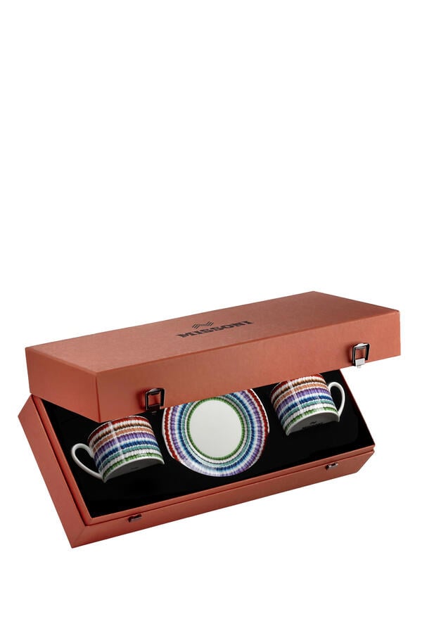 Waves Luxury Box Tea Cup & Saucer - Set of 2