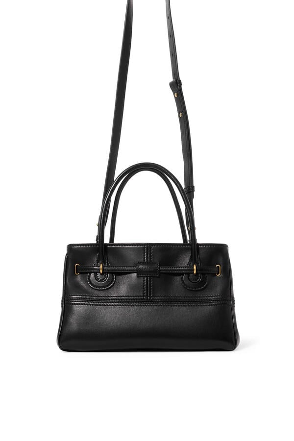 Small Paddington Sling Top-Handle Bag in Soft Leather
