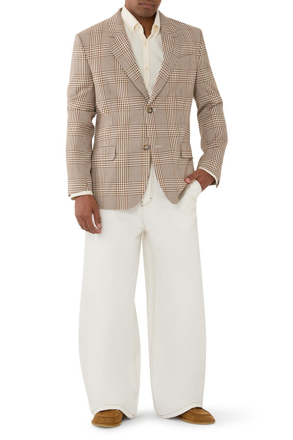 Wool Check Blazer