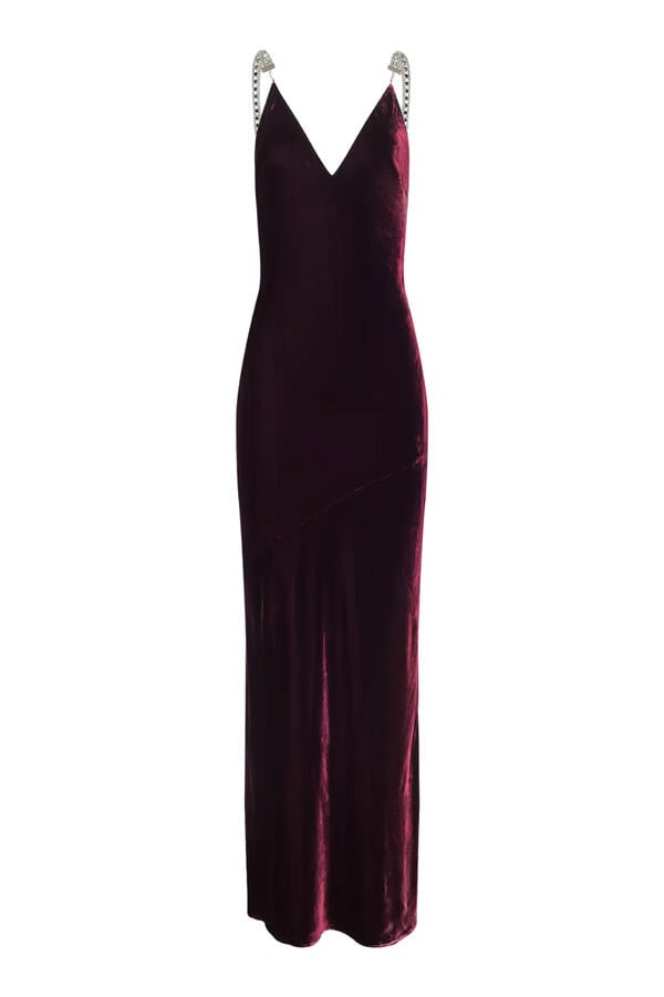 Saint Beaded Strap Gown