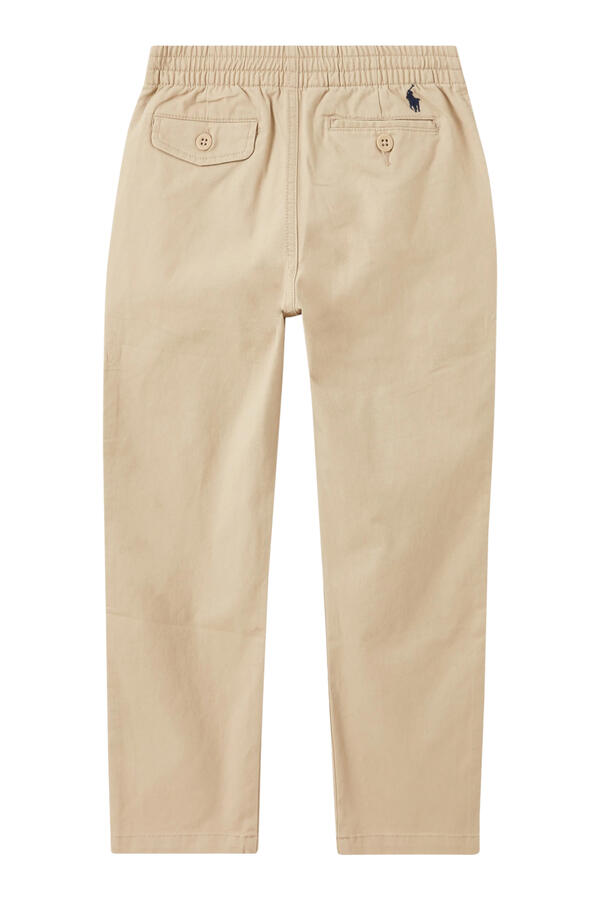 Kids Logo Embroidered Elasticated Chino Trousers