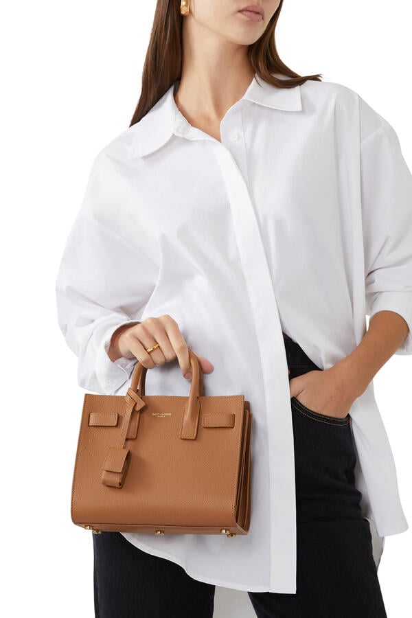 Sac de Jour Nano Tote Bag in Calfskin Leather