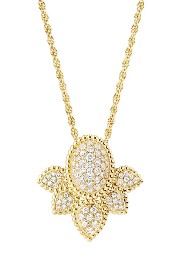 Vintage Serpent Bohème Pendant, 18k Yellow Gold & Diamonds