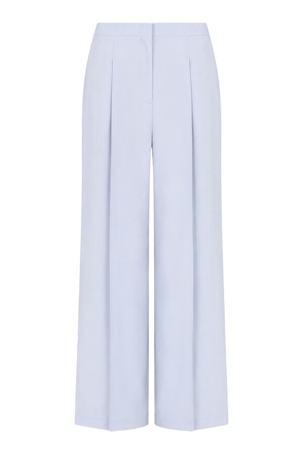 Wide-Leg Pull-On Pants 