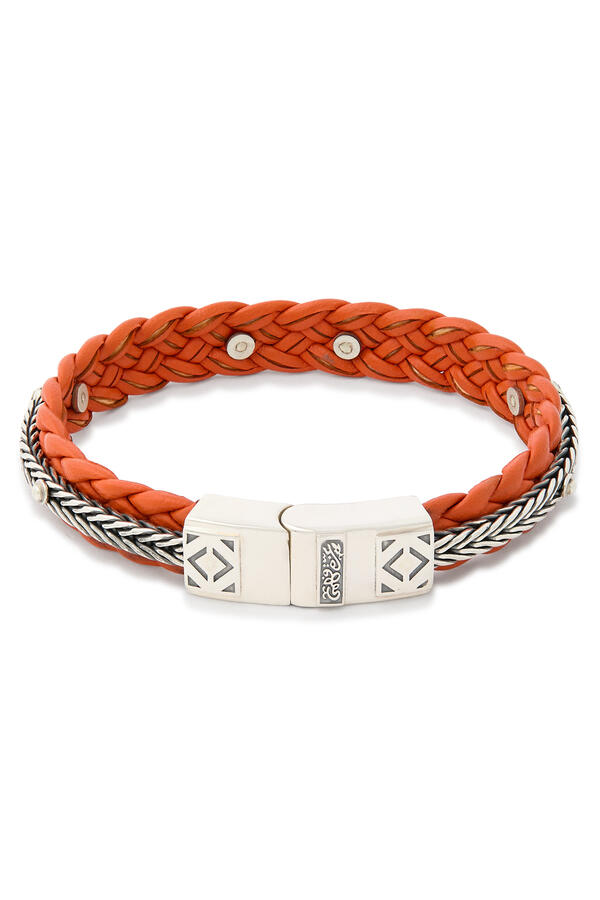 We Are One Bracelet, Sterling Silver & Leather