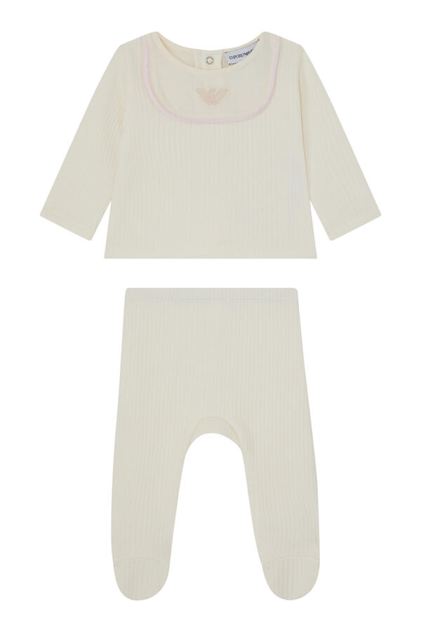 Kids 2-Piece Contrast Piping Set
