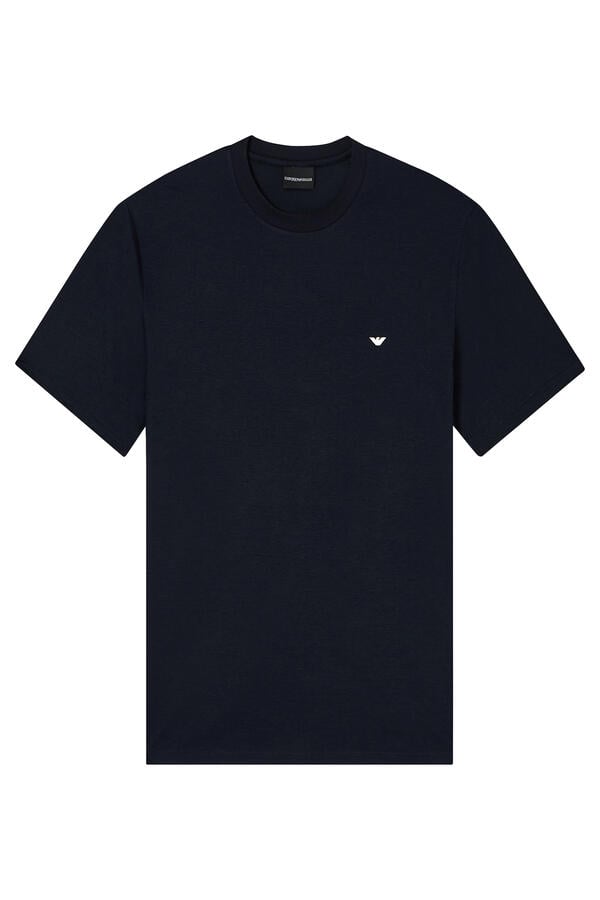 Embossed Eagle Embroidery Lyocell-Blend Jersey T-Shirt