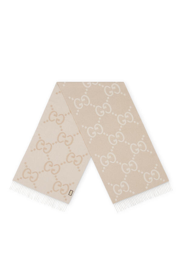  GG Cashmere Lamé Jacquard Scarf