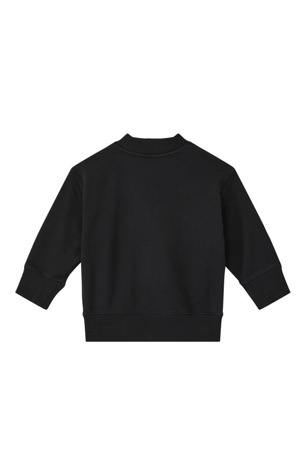 Curved Logo Crewneck Sweatshirt