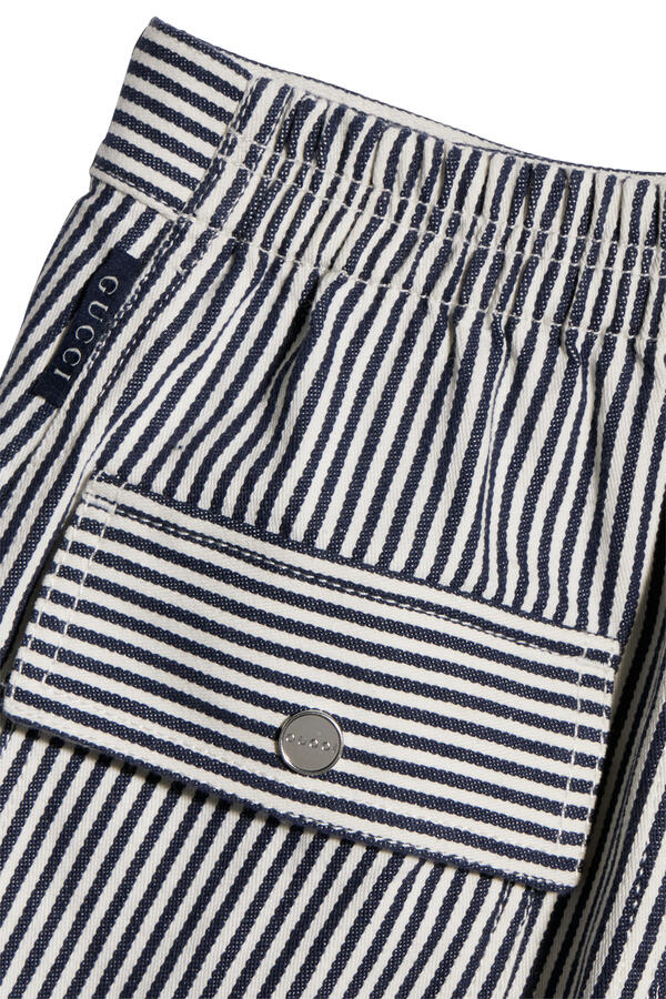 Kids  Striped Denim Shorts