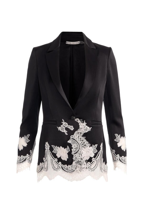 Breann Lace Fitted Blazer