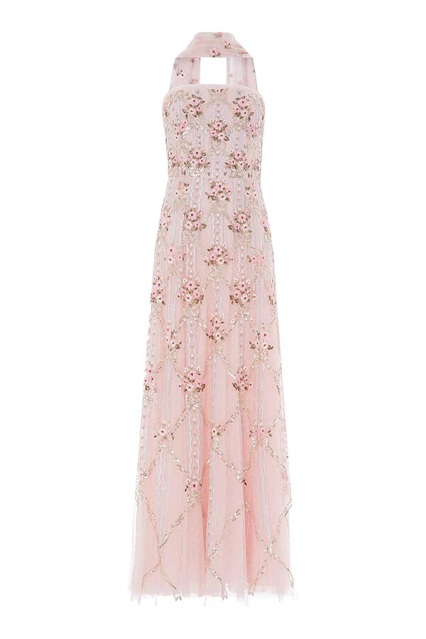Lovers Lace Strapless Gown