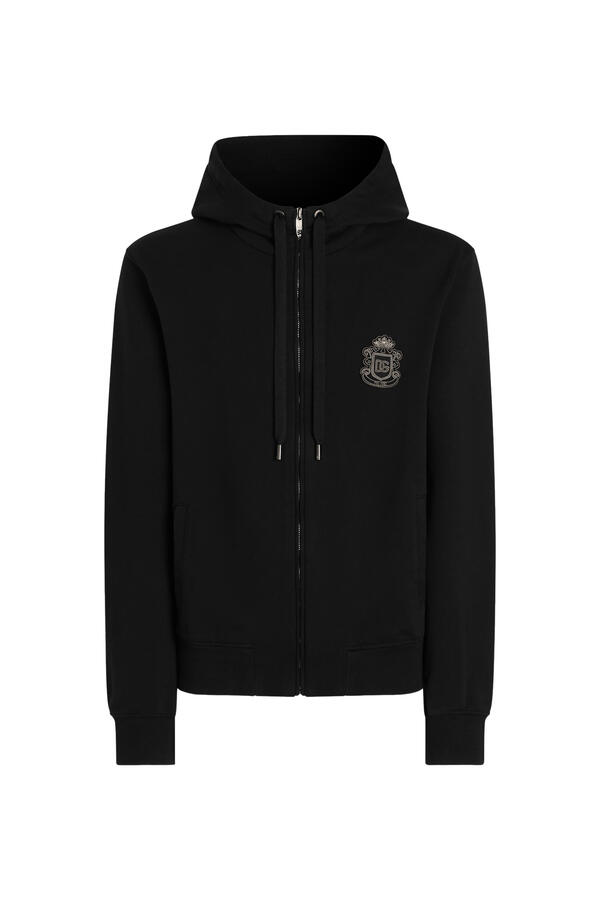 Jersey Sweatshirt with Heraldic Patch 