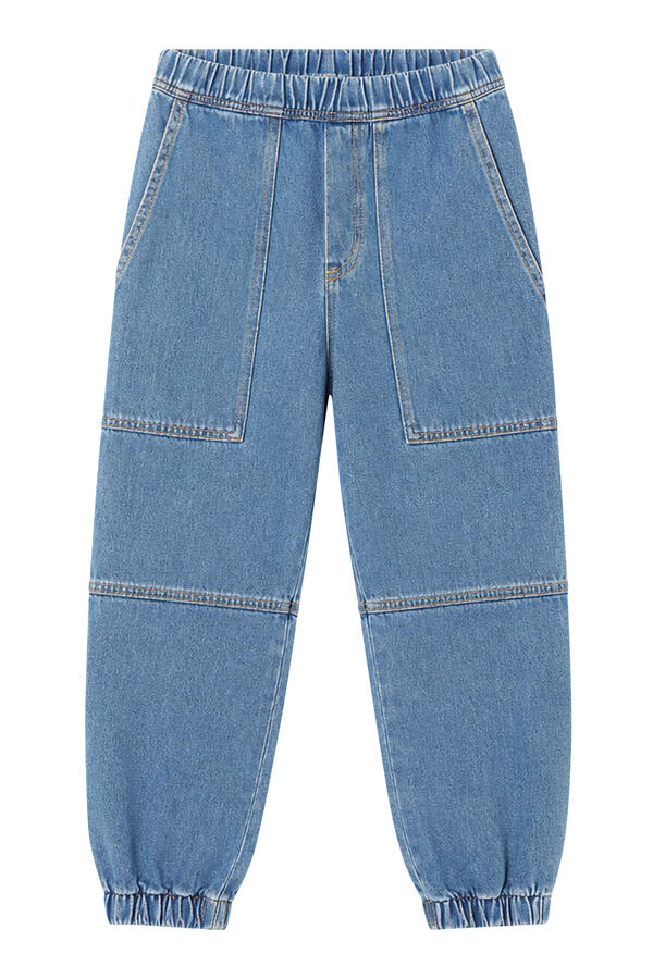Kids Panelled Elasticated Waist Jeans