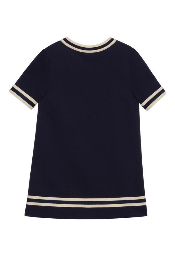 Kids Cotton Jersey Dress with Horsebit